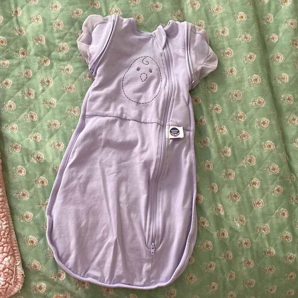 Lavender zen one nested bean swaddle.